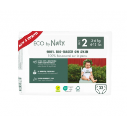 Органічні підгузники Eco by Naty Розмір 2 (від 3 до 6 кг) 33 шт