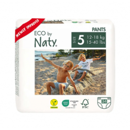 Органічні підгузки-трусики Eco by Naty Розмір 5 (від 12 до 18 кг) 34 шт