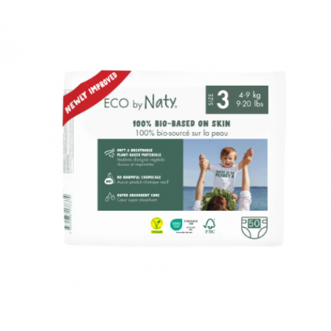 Органічні підгузники Eco by Naty Розмір 2 (від 3 до 6 кг) 33 шт - lebebe-boutique - 3