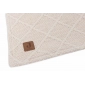 Колискова ковдра Jollein Check Knit 75×100, вівсяна/teddy fleece - lebebe-boutique - 4