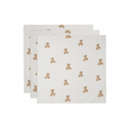 Муслінові пелюшки Jollein 70×70, Teddy Bear, 3 шт.