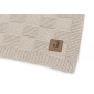 Колискова в’язана ковдра Jollein Box Knit 75×100, теплий пісок GOTS - lebebe-boutique - 3