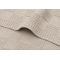 Колискова в’язана ковдра Jollein Box Knit 75×100, теплий пісок GOTS - lebebe-boutique - 4