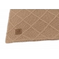 Колискова ковдра Jollein Check Knit 75×100, бісквіт/teddy fleece - lebebe-boutique - 4