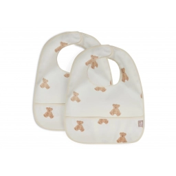 Нагрудник Jollein Waterproof, Teddy Bear (2pack), 2 шт.