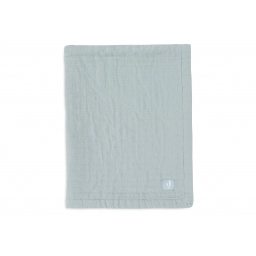 Дитяча муслінова ковдра Jollein жакард 100×150, морська зелень GOTS