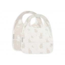 Нагрудник Jollein Waterproof, Miffy&Snuffy нуга (2pack), 2 шт.