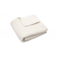 Колискова в’язана ковдра Jollein Basic Knit 75×100, айворі/корал фліс
