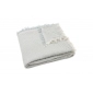 Дитяча муслінова ковдра Jollein 120×120 см, Fringe Stripe морська зелень GOTS - lebebe-boutique - 4
