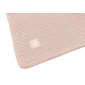 Колискова в’язана ковдра Jollein Basic Knit 75×100, дикий троянда/фліс - lebebe-boutique - 3