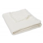 Дитяча муслінова ковдра Jollein 120×120 см, Blanket Cot Muslin Fringe 120×120 см, айворі - lebebe-boutique - 2