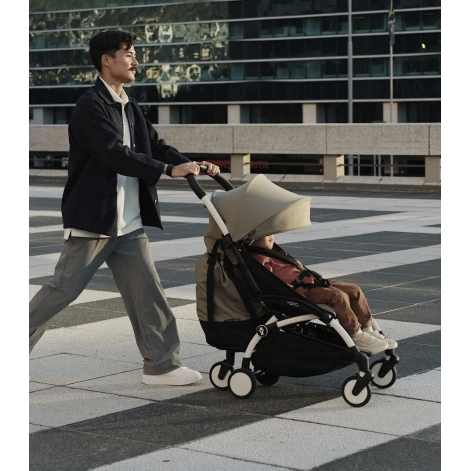 Комплект кольоровий Stokke® YOYO® 6+ (капюшон та дод. м'яка вкладка), кол.бежевий (Taupe) - lebebe-boutique - 5