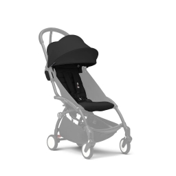 Комплект цветной Stokke® YOYO® 6+ (капюшон и доп. мягкая вкладка), черный (Black)