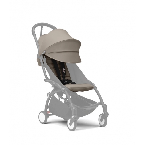 Комплект кольоровий Stokke® YOYO® 6+ (капюшон та дод. м'яка вкладка), кол.бежевий (Taupe) - lebebe-boutique - 6