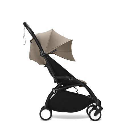 Комплект кольоровий Stokke® YOYO® 6+ (капюшон та дод. м'яка вкладка), кол.бежевий (Taupe) - lebebe-boutique - 3