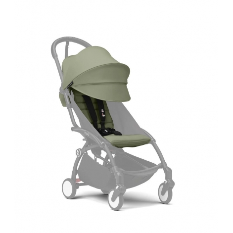 Комплект кольоровий Stokke® YOYO® 6+ (капюшон та дод. м'яка вкладка), кол.оливковий (Olive) - lebebe-boutique - 8