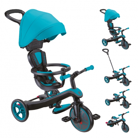 Велосипед детский GLOBBER серии EXPLORER TRIKE 4в1, бирюзовый, до 20кг, 3 колеса - lebebe-boutique - 10