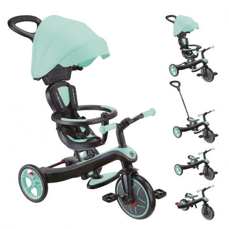 Велосипед дитячий GLOBBER серії EXPLORER TRIKE 4в1, м'ятний, до 20кг, 3 колеса - lebebe-boutique - 2