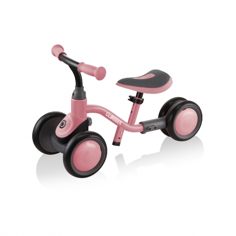 Беговел детский GLOBBER серии LEARNING BIKE 3в1 DELUXE, пастельно-розовый, до 20кг, 4 колеса - lebebe-boutique - 10