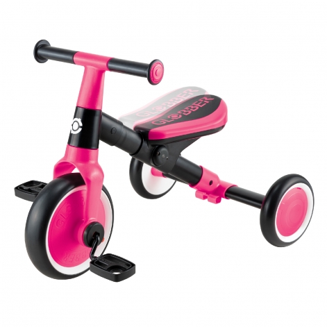 Велосипед детский GLOBBER серии LEARNING TRIKE 2в1, фуксия, до 20кг, 3 колеса - lebebe-boutique - 3