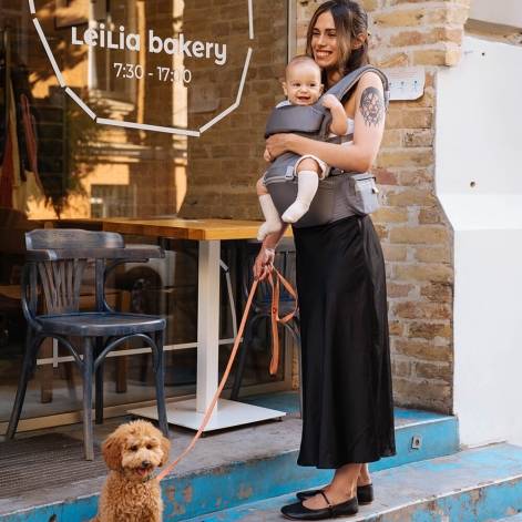 Переноска дитяча Хіпсіт 6 в 1 - Сірий  Love & Carry - lebebe-boutique - 3