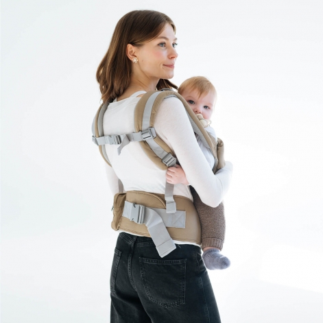 Переноска детская Хипсит 6 в 1 - Темно-бежевый Love & Carry - lebebe-boutique - 2