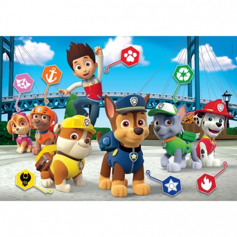 Пазл Clementoni "Paw Patrol 3", серия "MAXI", 24 элемента - lebebe-boutique - 2
