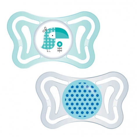 Пустышка Physio Light силиконовая от 2 до 6 месяцев 2шт. (мальчик) - lebebe-boutique - 3