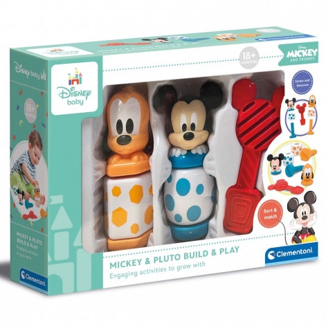 Развивающая игрушка Clementoni "Mickey & Pluto Build & Play", серия "Disney Baby" - lebebe-boutique - 2