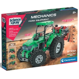 Конструктор 10 в 1 Clementoni "Macchine Agricole", серия "Science & Play", 200 деталей