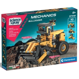 Конструктор 10 в 1 Clementoni "Bulldozer", серия "Science & Play", 200 деталей