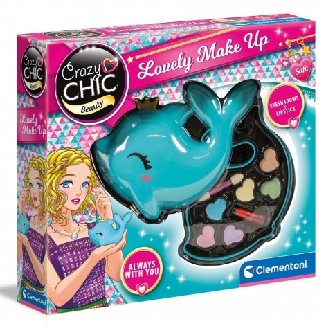 Набор детской косметики для макияжа Clementoni "Lovely Make Up. Dolphin", серия "Crazy Chic" - lebebe-boutique - 5