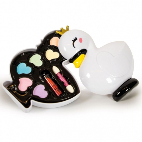 Детский набор косметики для макияжа Clementoni "Lovely Make Up. Swan", серия "Crazy Chic" - lebebe-boutique - 2