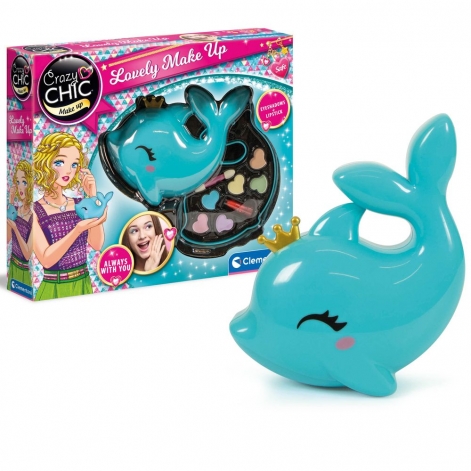 Набор детской косметики для макияжа Clementoni "Lovely Make Up. Dolphin", серия "Crazy Chic" - lebebe-boutique - 6