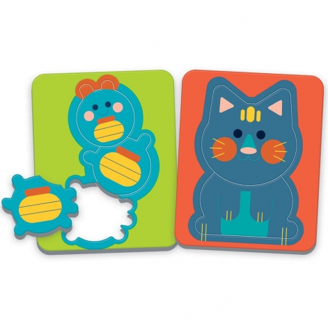 Настольная игра-пазл Clementoni "Cute Animals" - lebebe-boutique - 2