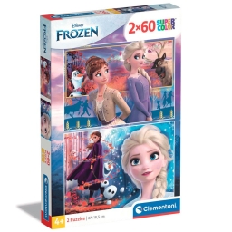 Пазл 2 в 1 Clementoni "Frozen II", 2 по 60 элементов