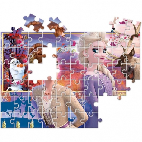 Пазл 2 в 1 Clementoni "Frozen II", 2 по 60 элементов - lebebe-boutique - 2