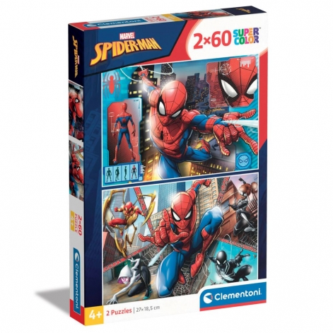 Пазл 2 в 1 Clementoni "Spider-Man", 2 по 60 элементов