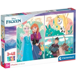 Пазл 3 в 1 Clementoni "Disney. Frozen II", 3 по 48 элементов