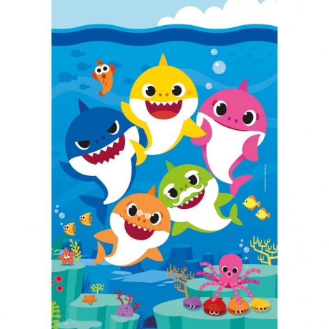 Пазл 3 в 1 Clementoni "Baby Shark", 3 по 48 элементов - lebebe-boutique - 4