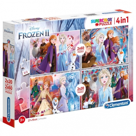 Пазл 4 в 1 Clementoni "Frozen II"