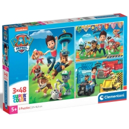 Пазл 3 в 1 Clementoni "Paw Patrol", 3 по 48 элементов
