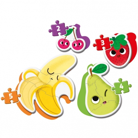 Пазл 4 в 1 Clementoni "Fruits", серия "My First Puzzles" - lebebe-boutique - 2