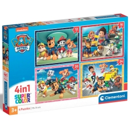 Пазл 4 в 1 Clementoni "Paw Patrol", 12,16,20 и 24 элемента