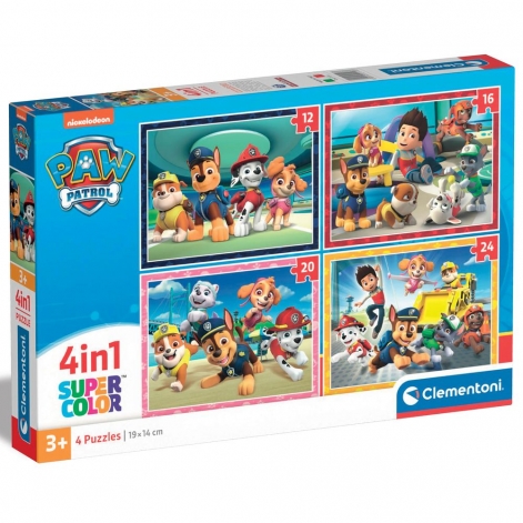 Пазл 4 в 1 Clementoni "Paw Patrol", 12,16,20 и 24 элемента