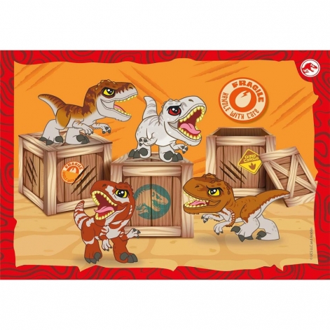 Пазл 4 в 1 Clementoni "Jurassic World", 12,16,20 и 24 элемента - lebebe-boutique - 3