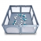 Манеж Playpark (з 48 кульками)  BabyGO (сірий)  - lebebe-boutique - 2