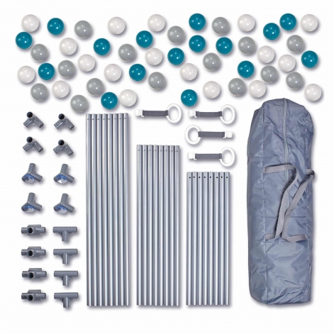 Манеж Playpark (з 48 кульками)  BabyGO (сірий)  - lebebe-boutique - 5