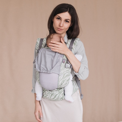 Ерго-рюкзак ONE Cotton+Bamboo - Лемонграс Love & Carry - lebebe-boutique - 6