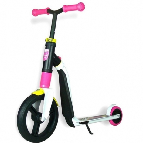 Самокат Scoot and Ride серии Highwayfreak 3.0 белый/розовый/желтый, 3-5 лет до 50 кг